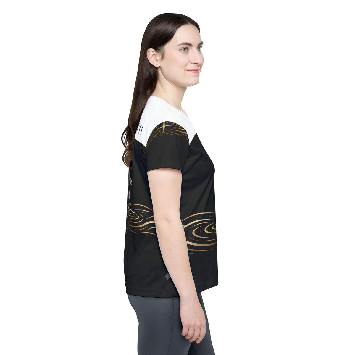 Faith Walk Women's Sports Jersey — "WALK BY FAITH" Jesus Christ Graphic