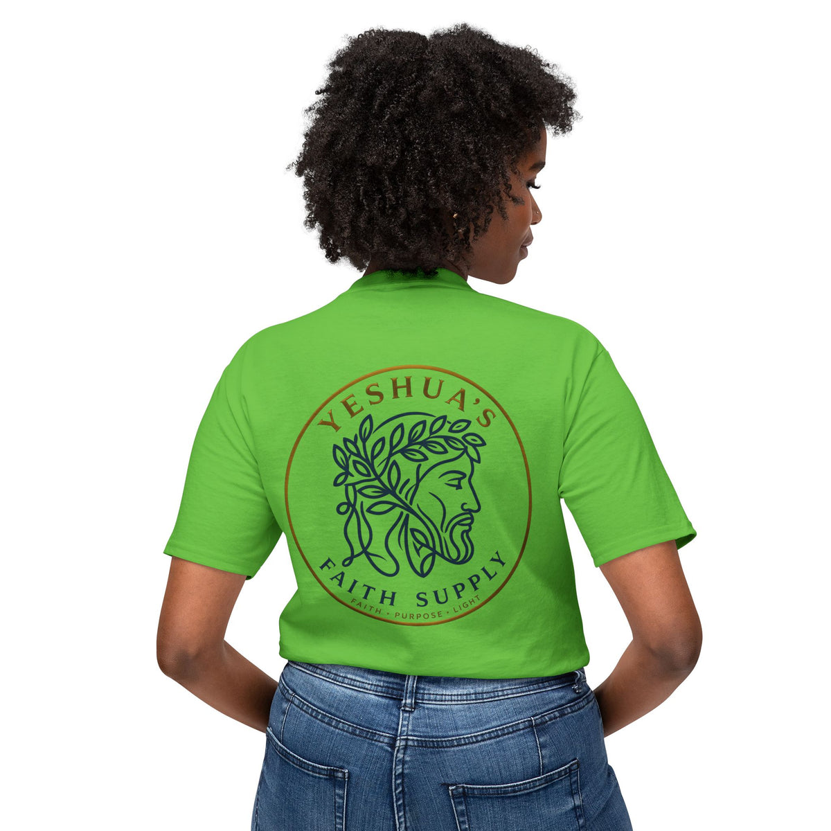 Yeshua’s Faith Supply T‑Shirt — Minimal Jesus Line Art Tee