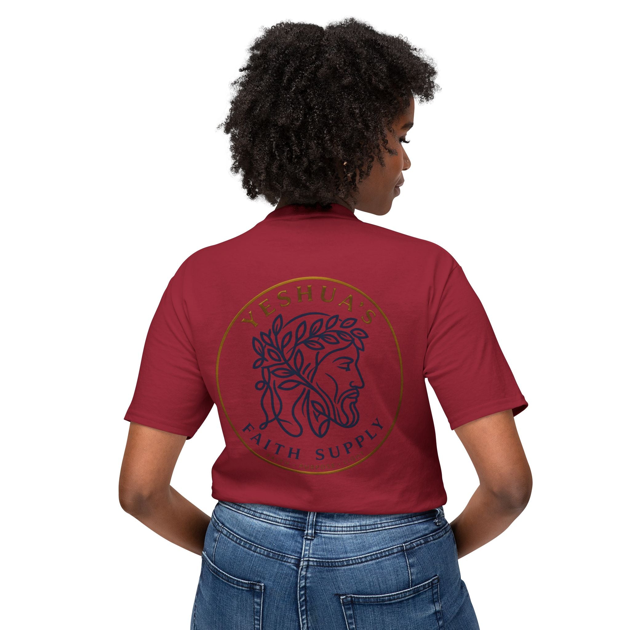 Yeshua’s Faith Supply T‑Shirt — Minimal Jesus Line Art Tee
