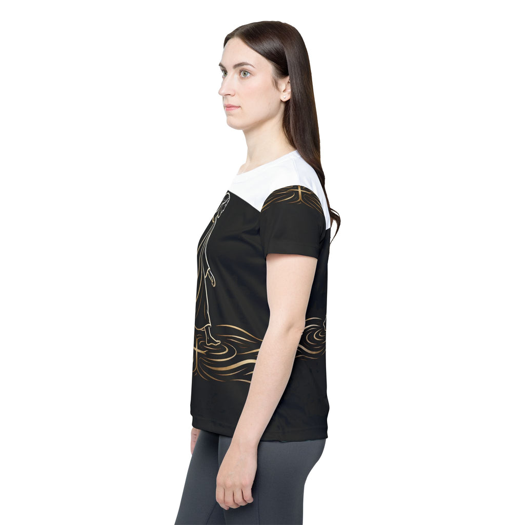 Faith Walk Women's Sports Jersey — "WALK BY FAITH" Jesus Christ Graphic