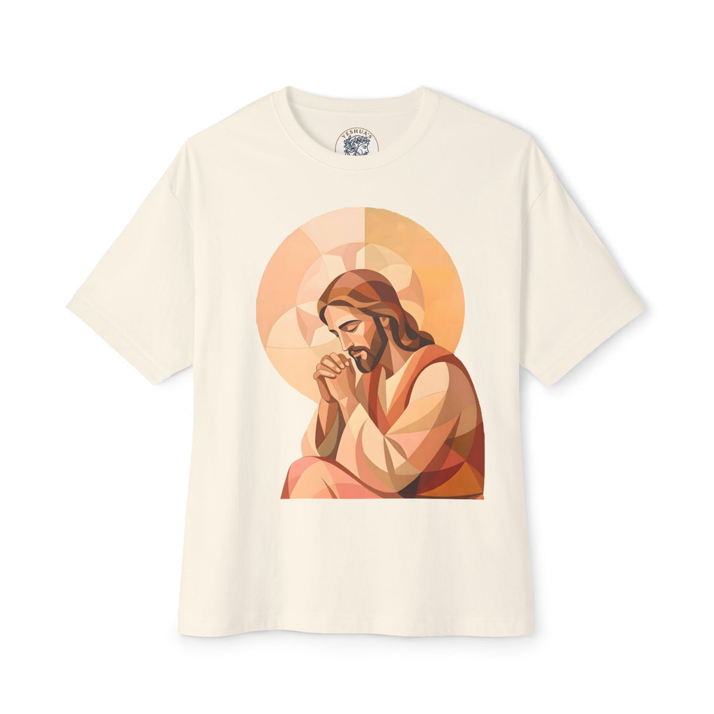 Jesus Praying Graphic Tee — Christian Faith Shirt