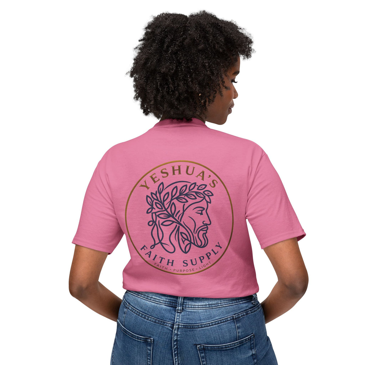 Yeshua’s Faith Supply T‑Shirt — Minimal Jesus Line Art Tee