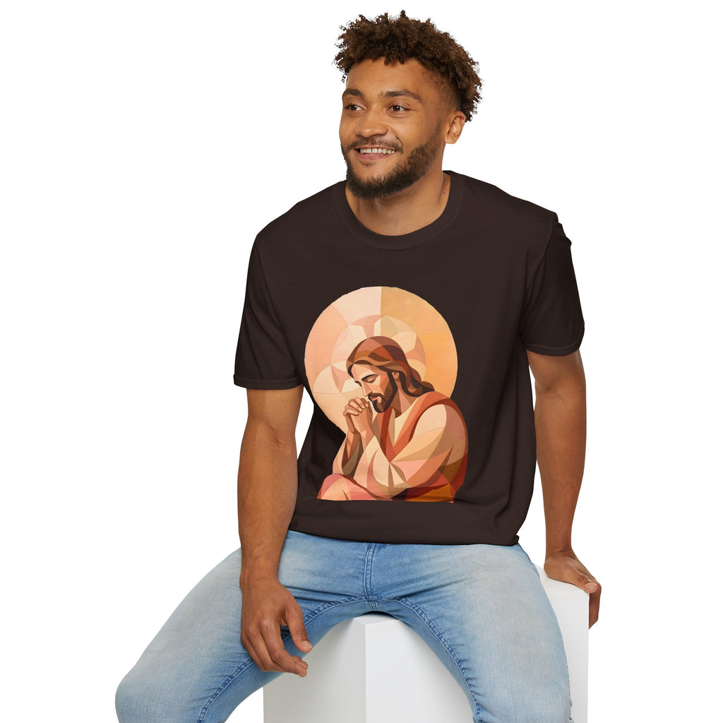 Praying Jesus T‑Shirt — Christian Faith Graphic Tee