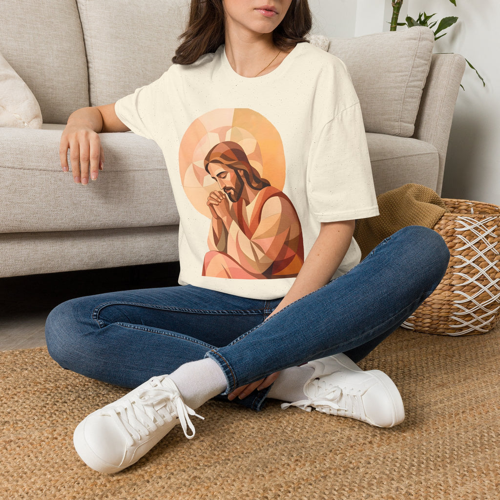 Praying Jesus T‑Shirt — Christian Faith Graphic Tee