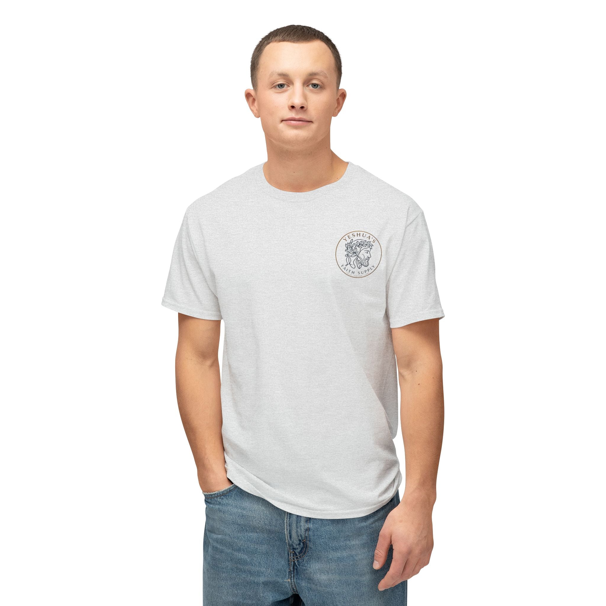 Yeshua’s Faith Supply T‑Shirt — Minimal Jesus Line Art Tee