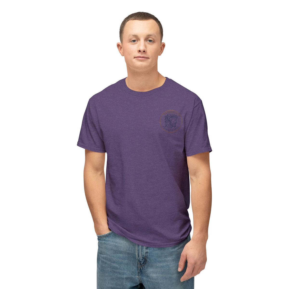 Yeshua’s Faith Supply T‑Shirt — Minimal Jesus Line Art Tee