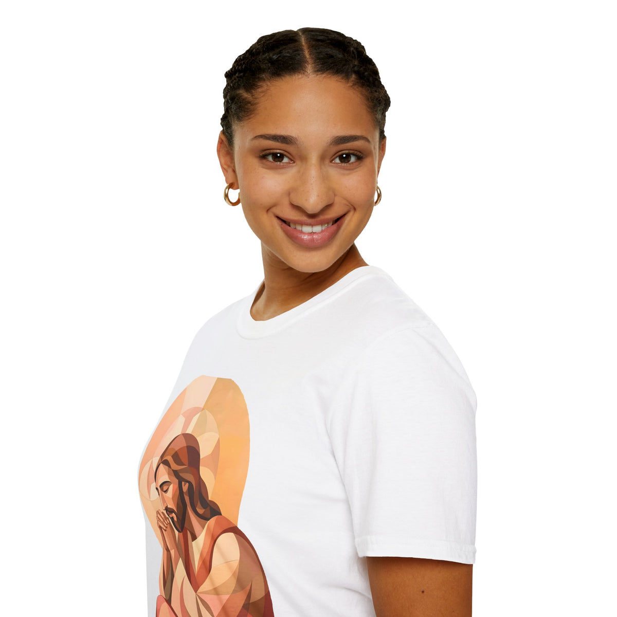 Praying Jesus T‑Shirt — Christian Faith Graphic Tee