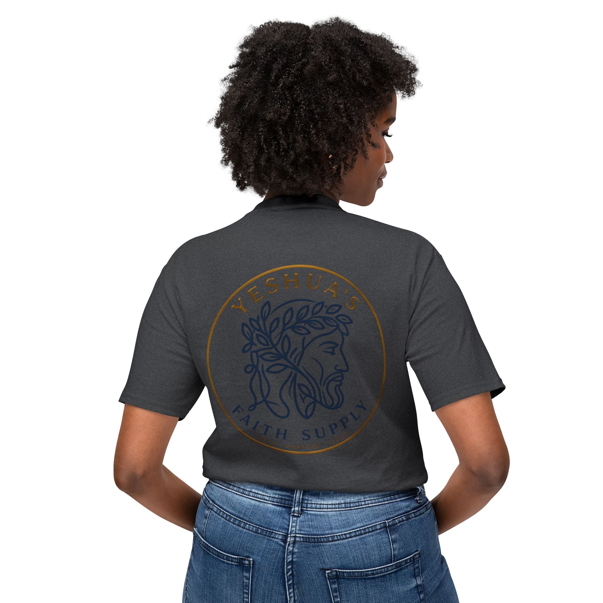 Yeshua’s Faith Supply T‑Shirt — Minimal Jesus Line Art Tee
