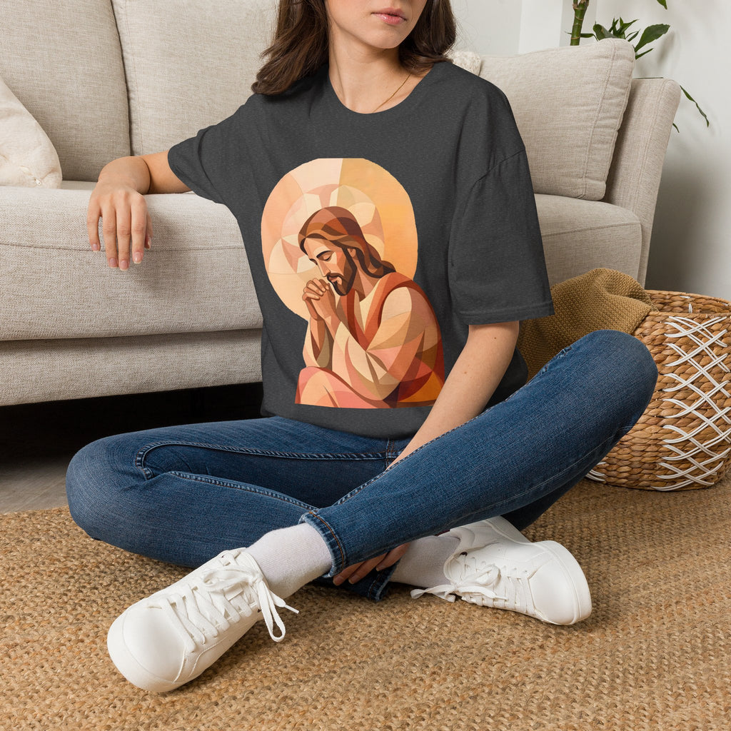 Praying Jesus T‑Shirt — Christian Faith Graphic Tee