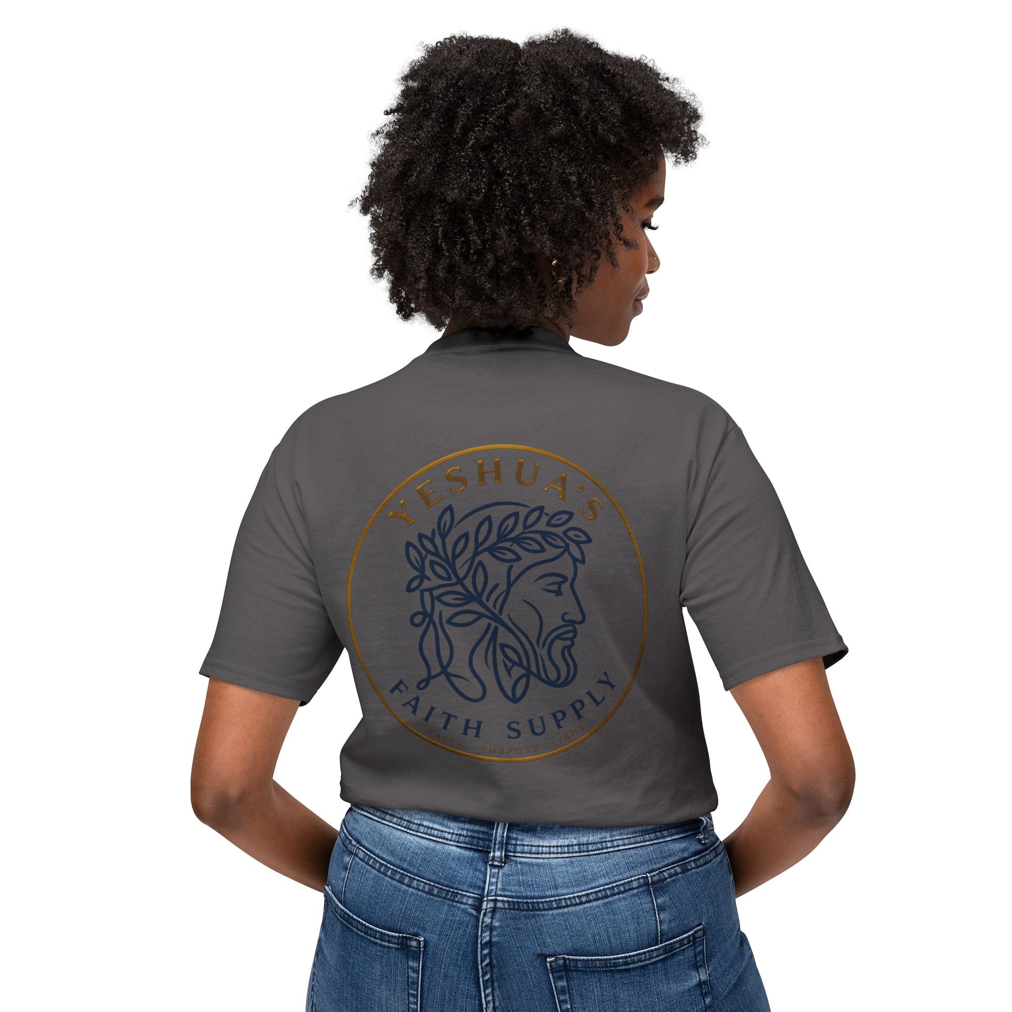 Yeshua’s Faith Supply T‑Shirt — Minimal Jesus Line Art Tee