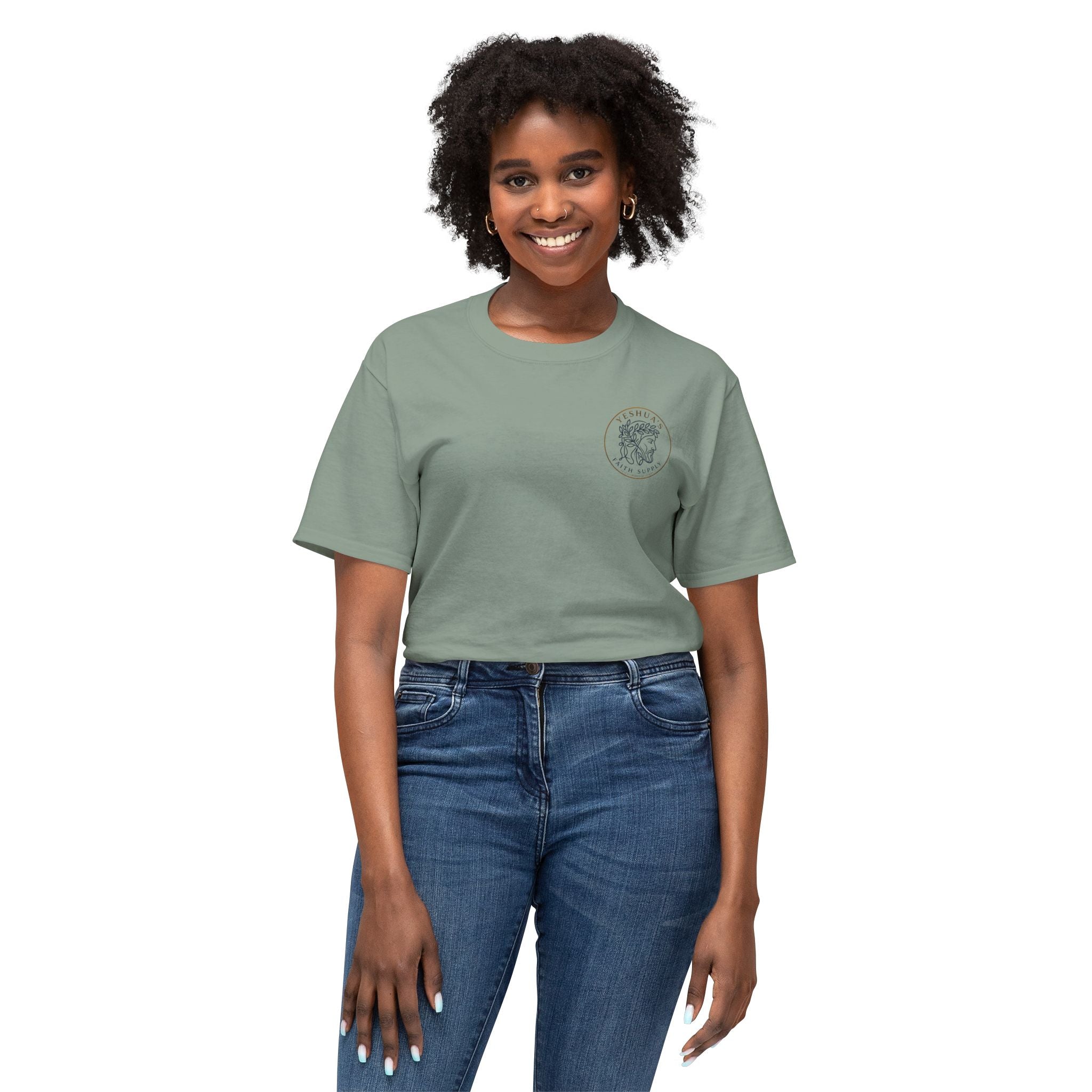 Yeshua’s Faith Supply T‑Shirt — Minimal Jesus Line Art Tee
