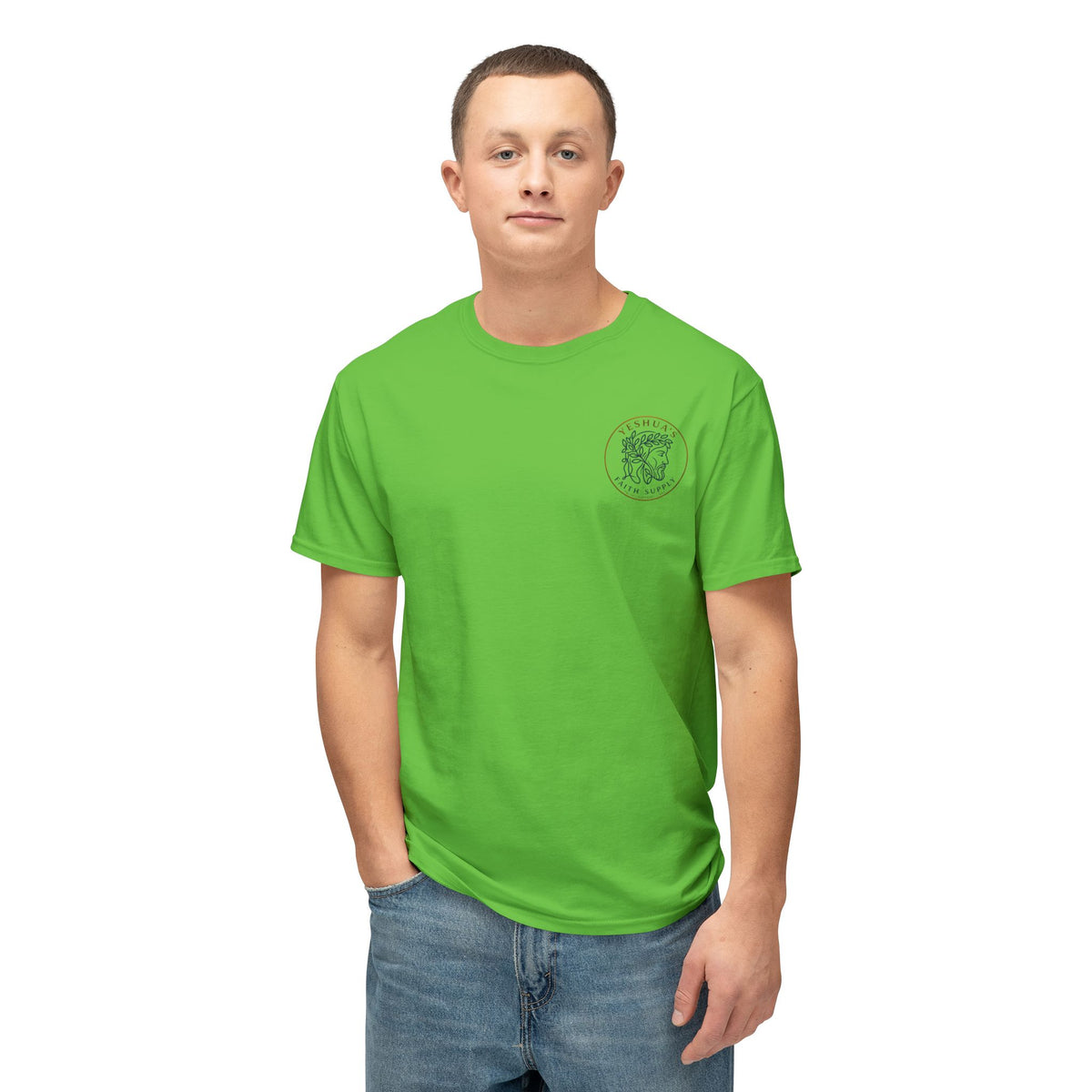 Yeshua’s Faith Supply T‑Shirt — Minimal Jesus Line Art Tee