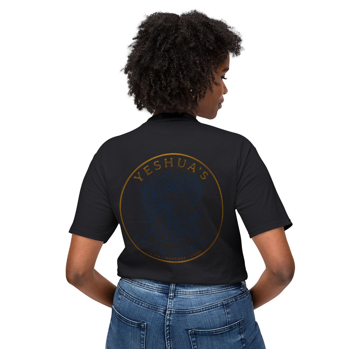 Yeshua’s Faith Supply T‑Shirt — Minimal Jesus Line Art Tee