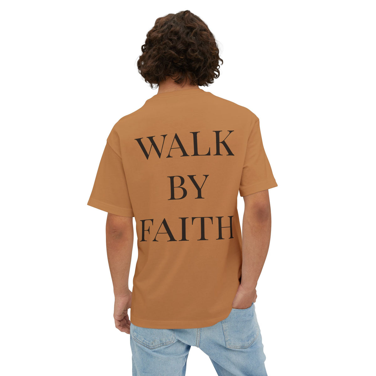 Jesus Praying Graphic Tee — Christian Faith Shirt