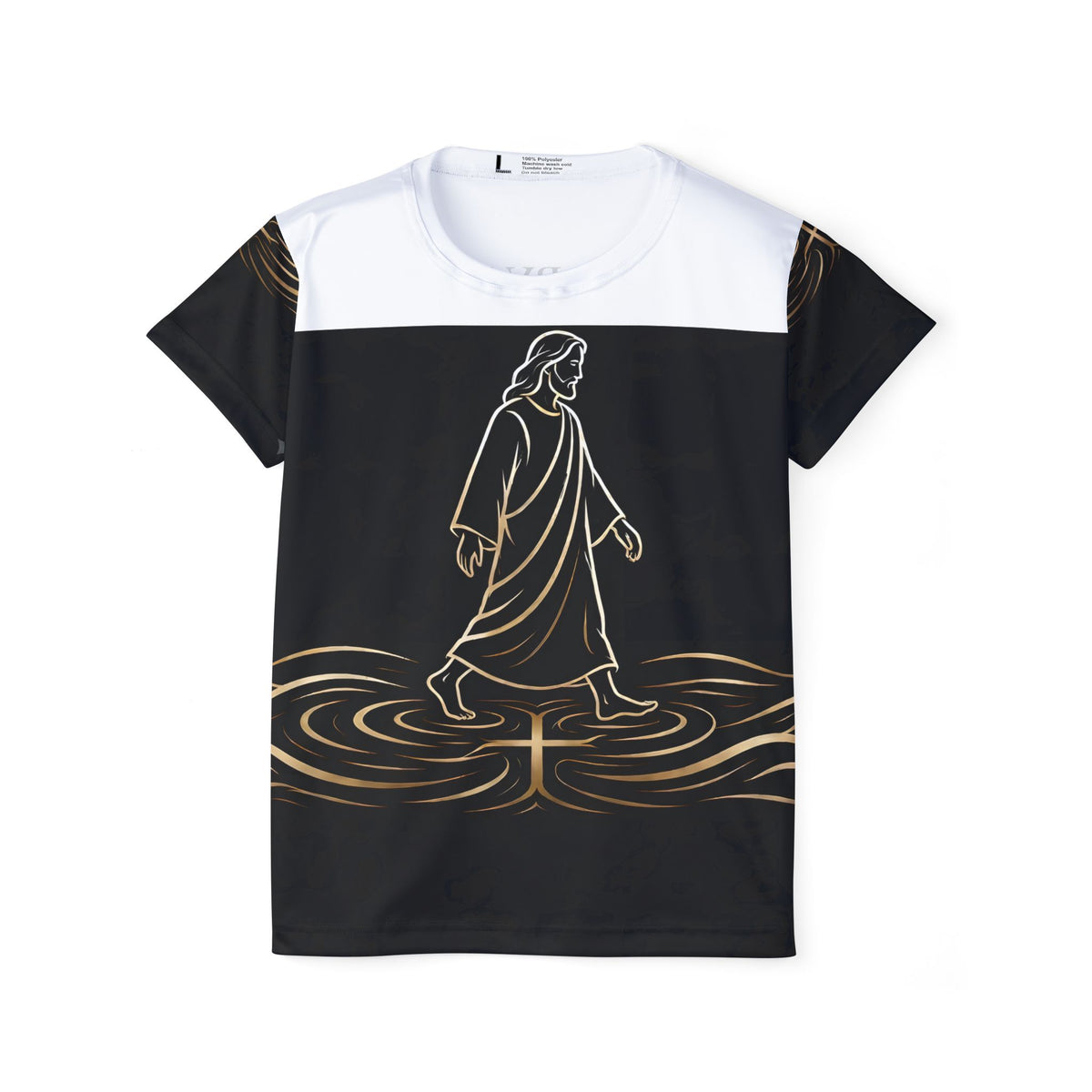 Faith Walk Women's Sports Jersey — "WALK BY FAITH" Jesus Christ Graphic