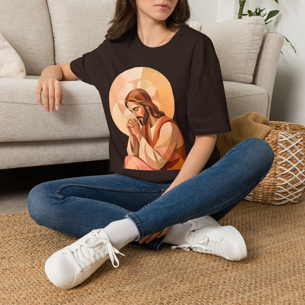Praying Jesus T‑Shirt — Christian Faith Graphic Tee