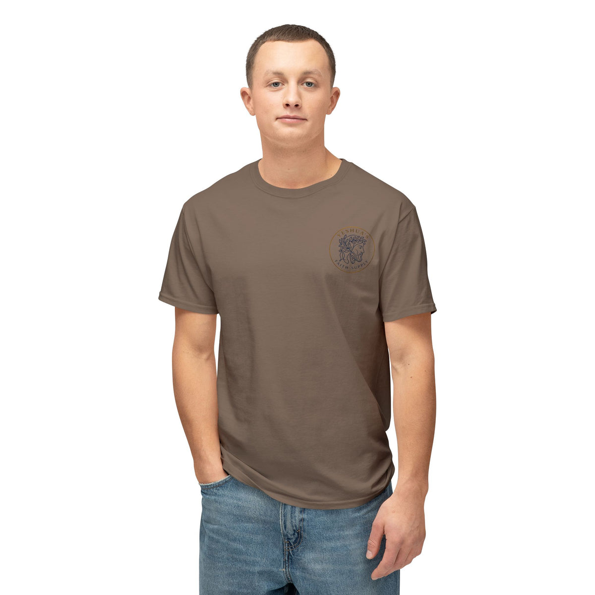 Yeshua’s Faith Supply T‑Shirt — Minimal Jesus Line Art Tee