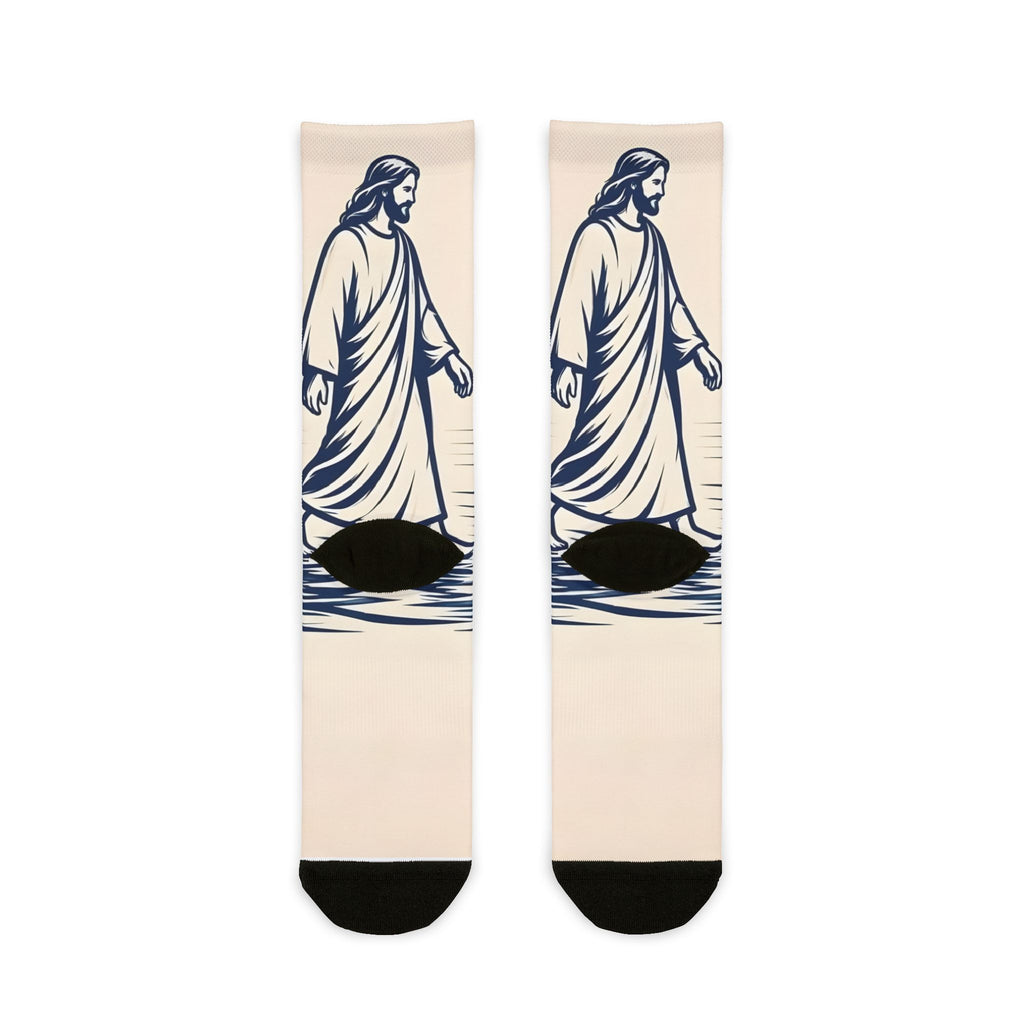 Jesus Christ 'Walk By' Inspirational Crew Socks