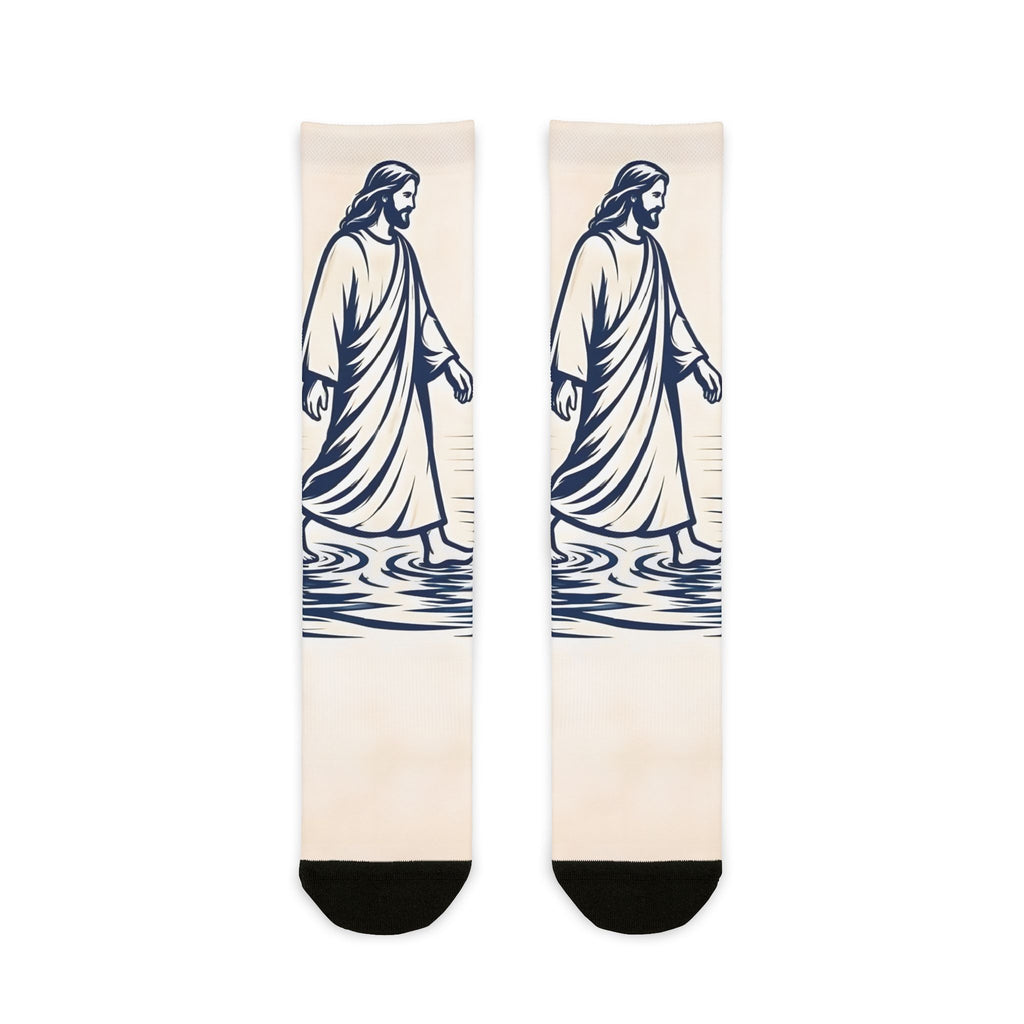 Jesus Christ 'Walk By' Inspirational Crew Socks