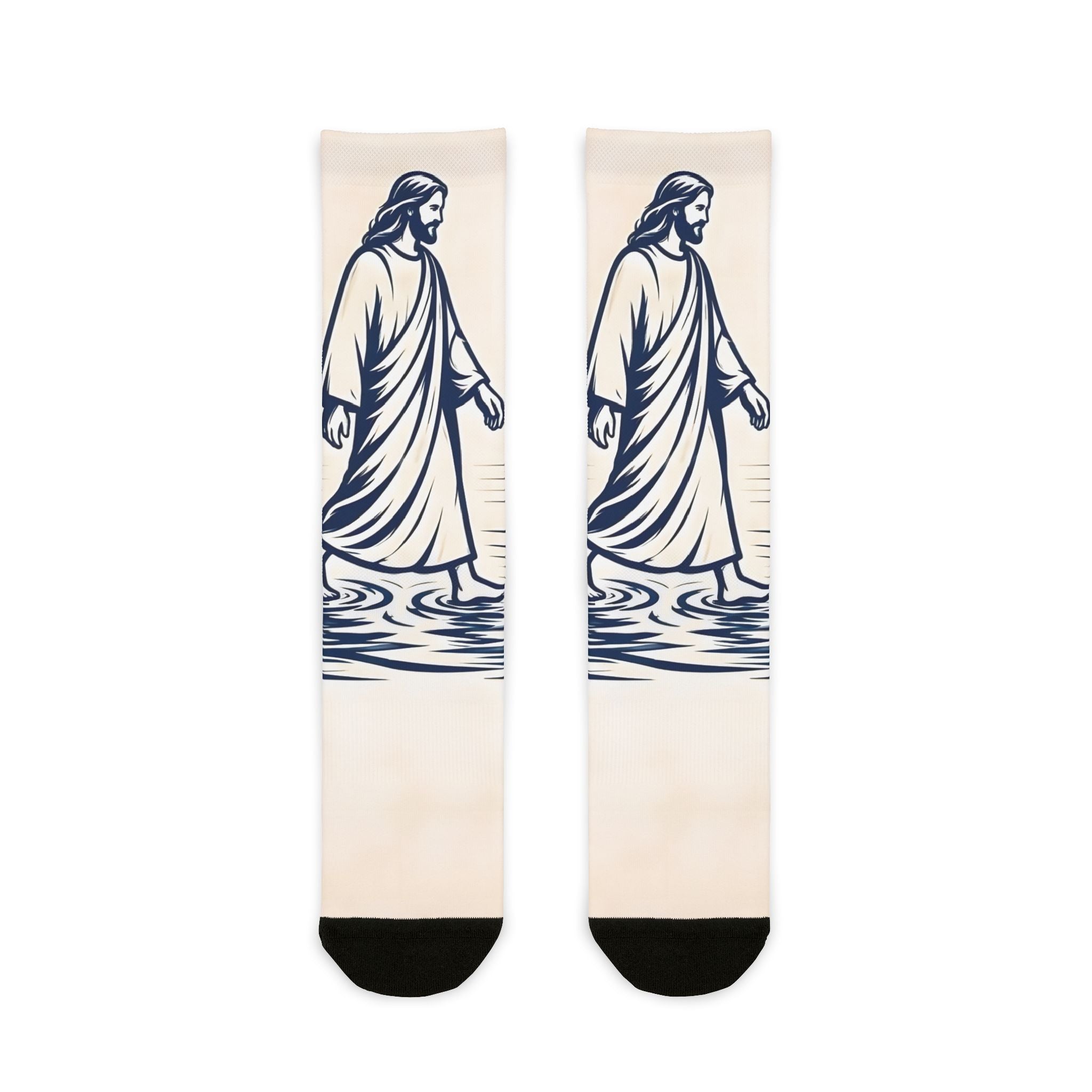 Jesus Christ 'Walk By' Inspirational Crew Socks