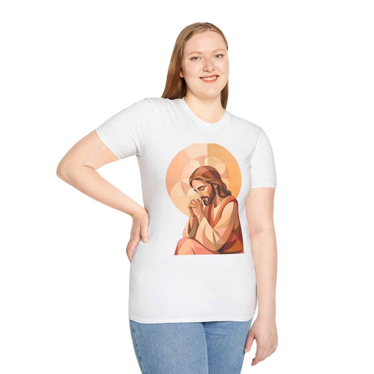 Praying Jesus T‑Shirt — Christian Faith Graphic Tee