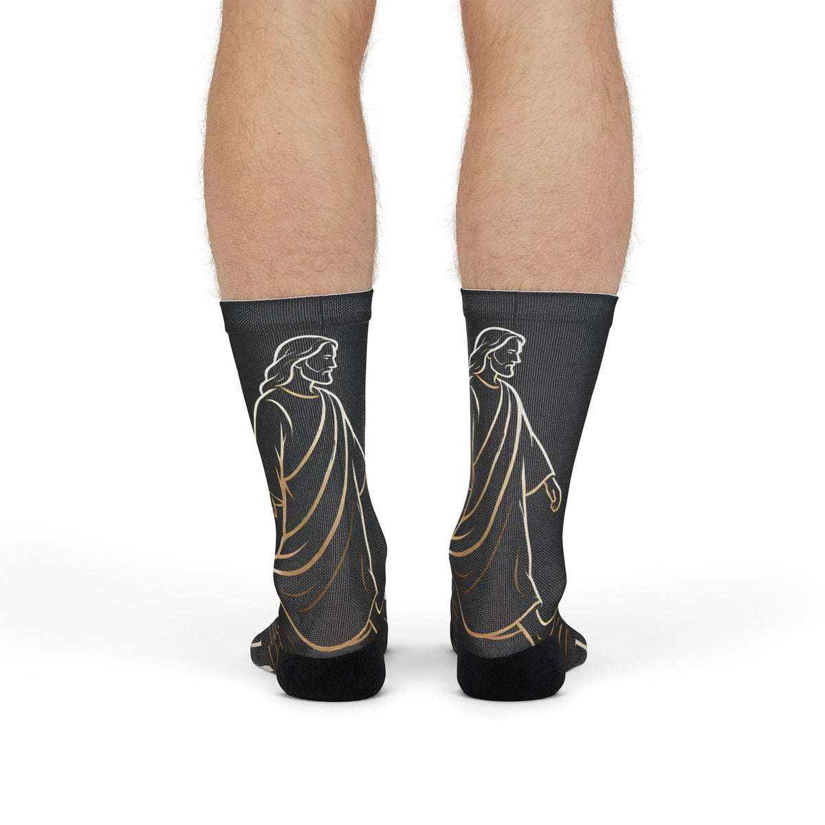 Jesus Christ Walk By Faith Crew Socks — Christian Sublimation Socks