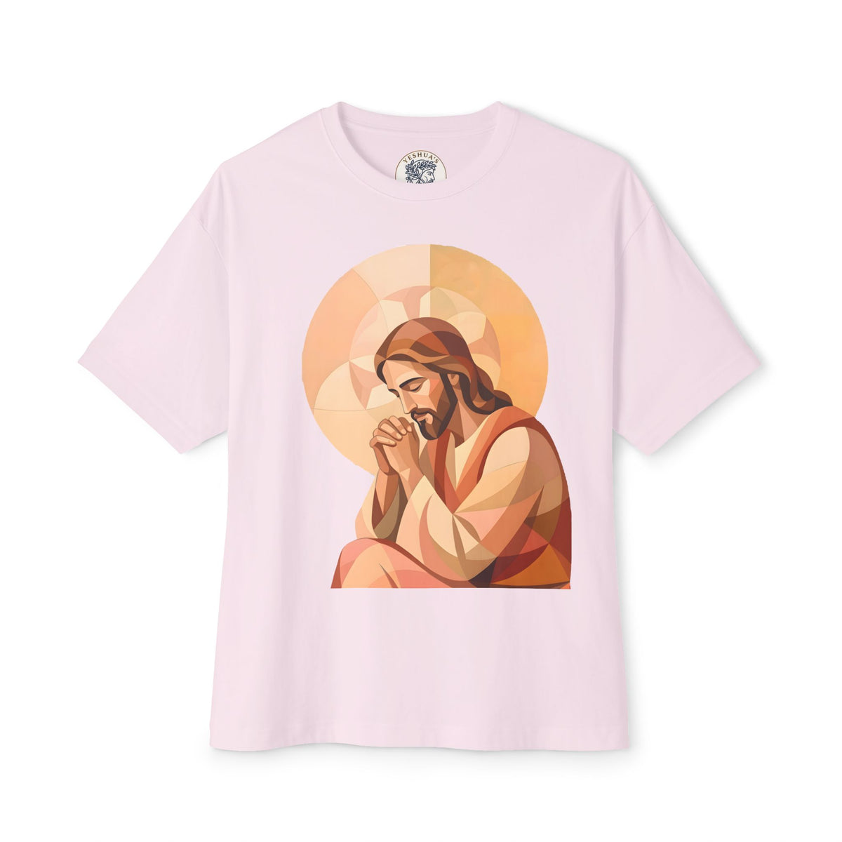 Jesus Praying Graphic Tee — Christian Faith Shirt
