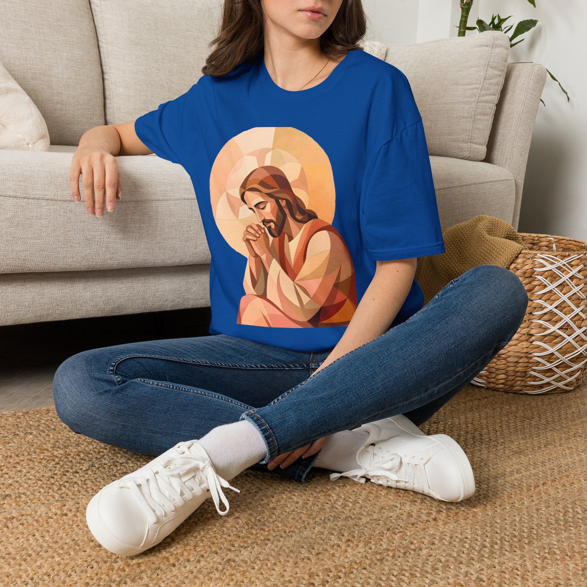 Praying Jesus T‑Shirt — Christian Faith Graphic Tee