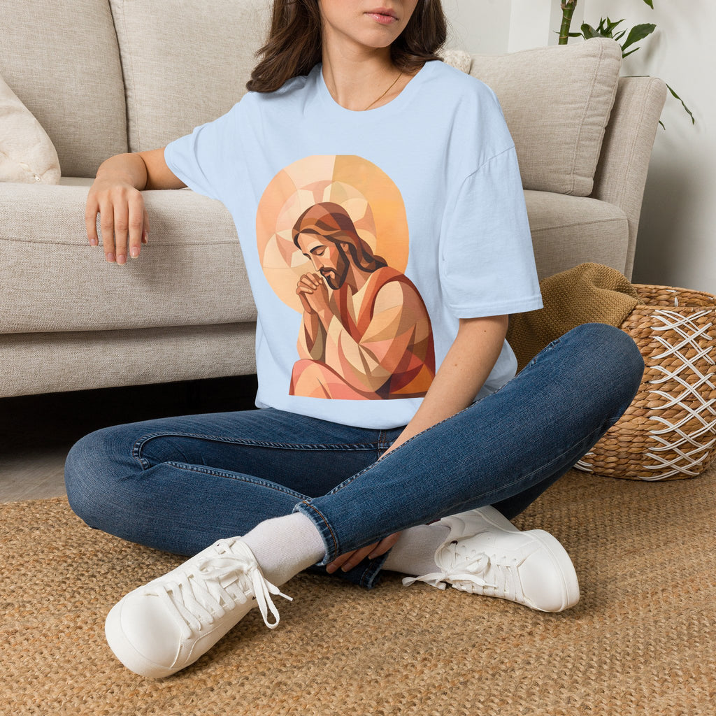 Praying Jesus T‑Shirt — Christian Faith Graphic Tee